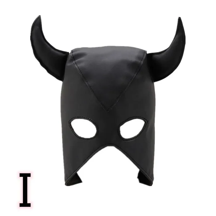 Restraints ShhhOb PU Leather Hood for BDSM Style I