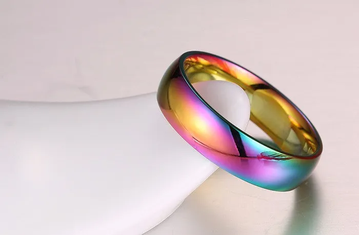 Ring LGBT Pride Unisex rainbow ring 9 sizes ShhhOb Male Sex Toys Ring LGBT Pride Unisex rainbow ring 9 sizes ShhhOb Male Sex Toys