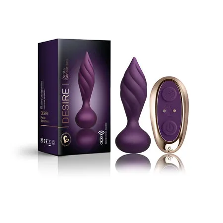 Rocks Off Petite Sensations Desire Plug wRemote Purple Fairvillacom Anal