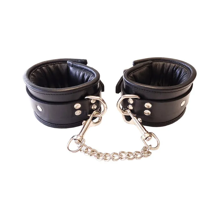 Rouge Padded Leather Wrist Cuffs Black Fairvillacom Restraints