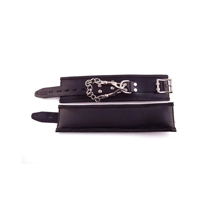 Rouge Padded Leather Wrist Cuffs Black Fairvillacom Restraints