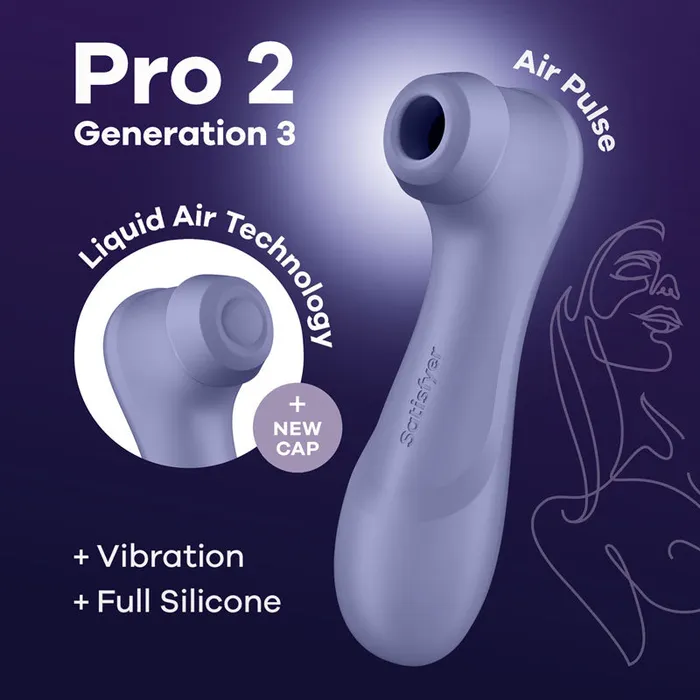 Satisfyer Pro 2 Gen 3 Lilac TouchFree USBRechargeable Clit Stimulator ShhhWndsr Vibrators Satisfyer Pro 2 Gen 3 Lilac TouchFree USBRechargeable Clit Stimulator ShhhWndsr Vibrators