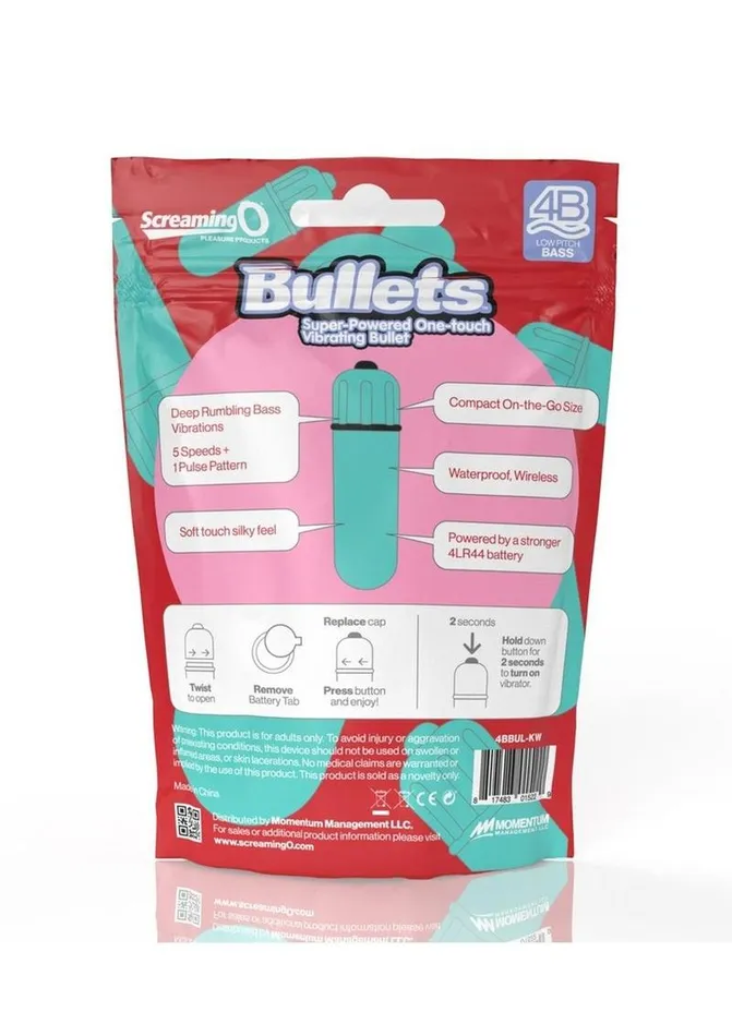Screaming O 4b Bullet Vibrator Screaming O Female Sex Toys