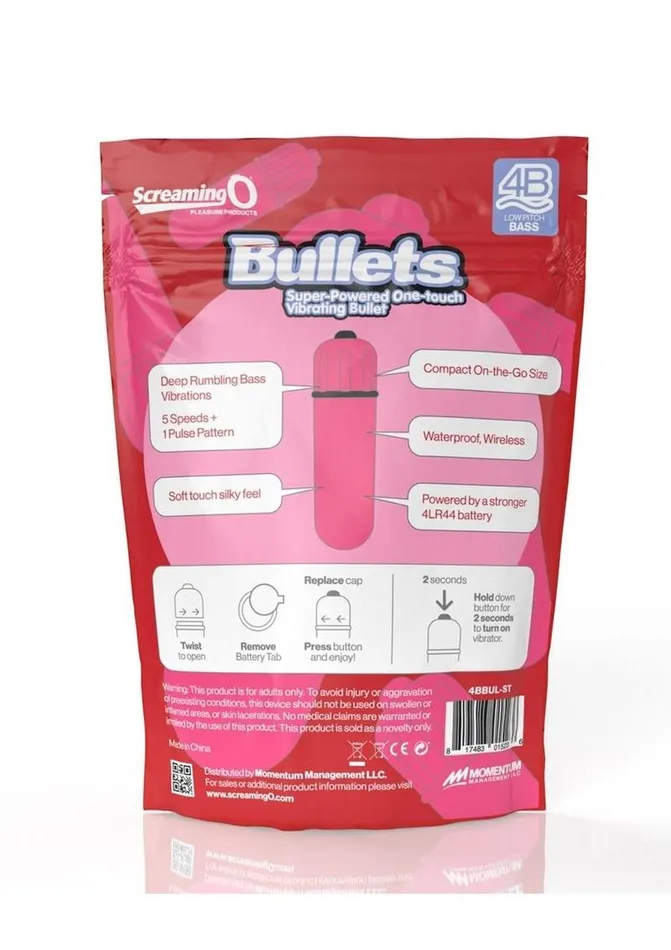 Screaming O 4b Bullet Vibrator Screaming O Female Sex Toys