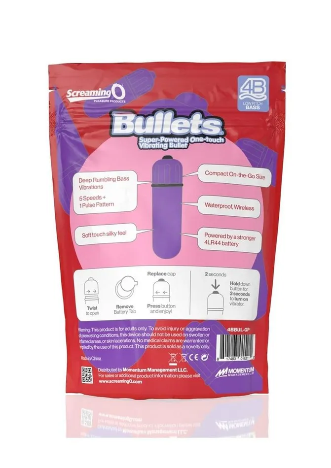 Screaming O 4b Bullet Vibrator Screaming O Female Sex Toys