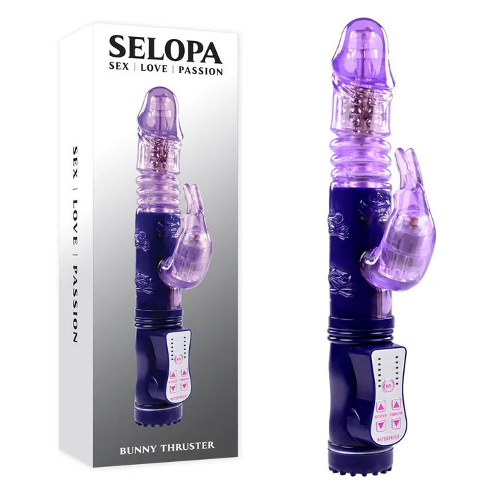 Selopa BUNNY Thruster Rabbit Vibe Purple ShhhWndsr Vibrators