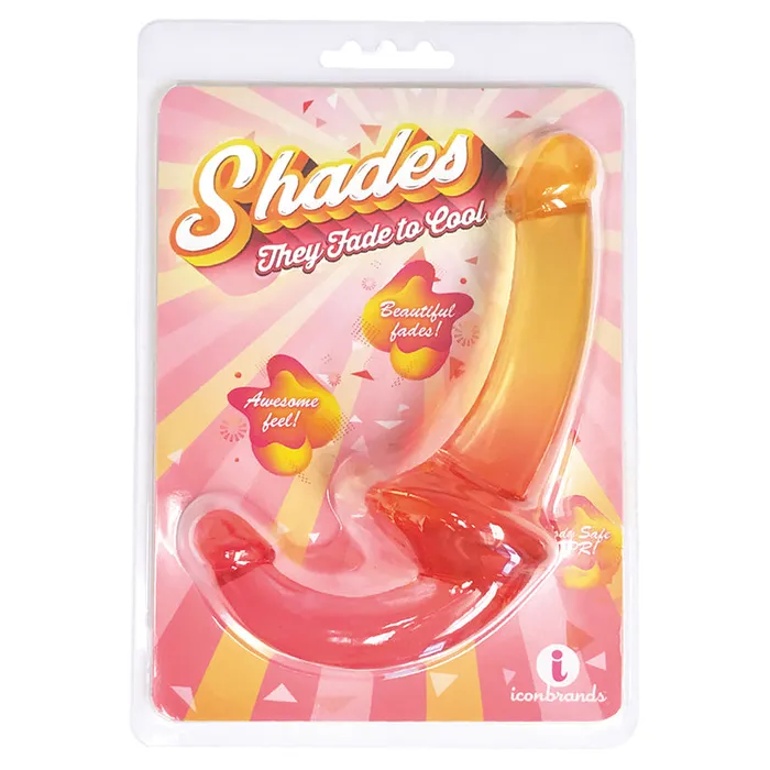 Shades Jelly TPR Gradient Strapless Strap On PinkYellow Fairvillacom Vibrators