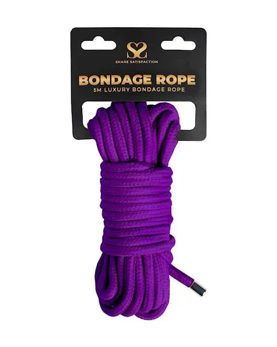 Share Satisfaction Couples Luxury Bondage Rope 10m