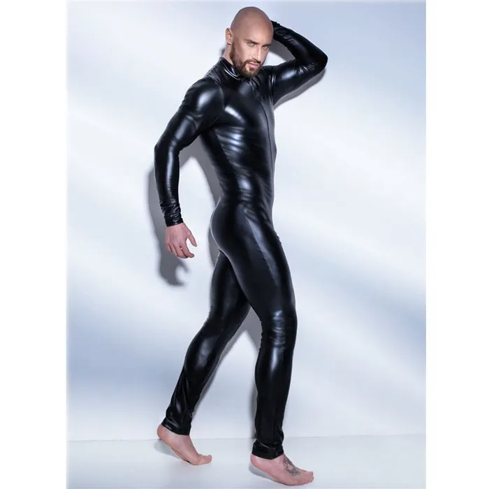 ShhhOb Female Sex Toys Latex bodysuit men Wet look