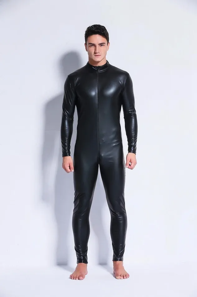 ShhhOb Female Sex Toys Latex bodysuit men Wet look