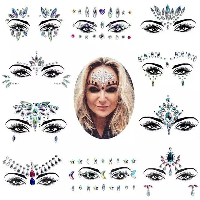 ShhhOb Vibrators Face and Neck temporary JEWELLERY stickons for women