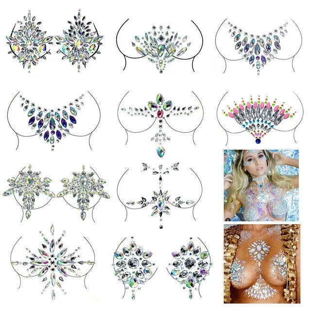 ShhhOb Vibrators Face and Neck temporary JEWELLERY stickons for women