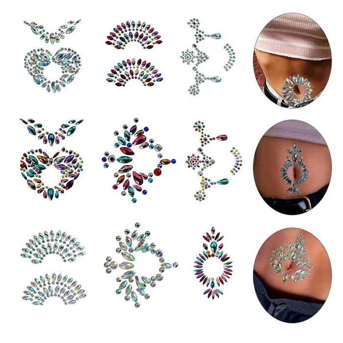 ShhhOb Vibrators Face and Neck temporary JEWELLERY stickons for women