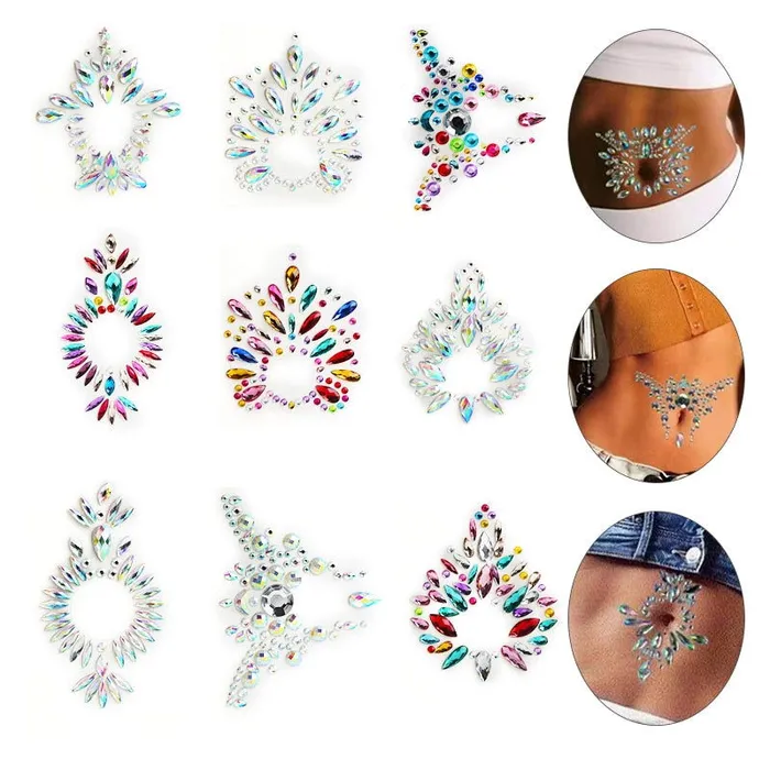 ShhhOb Vibrators Face and Neck temporary JEWELLERY stickons for women