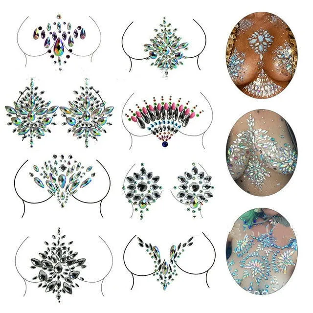 ShhhOb Vibrators Face and Neck temporary JEWELLERY stickons for women