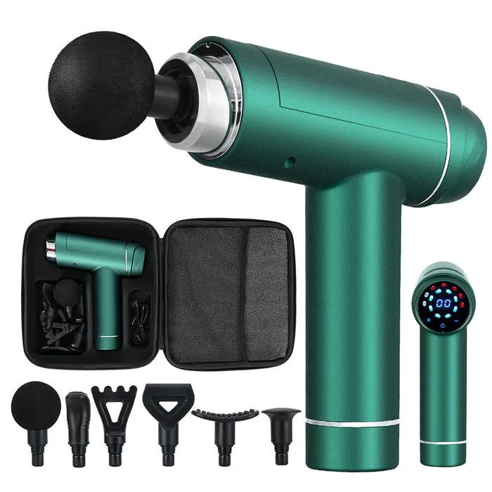 ShhhSof Everfit 30 Speed Massage Gun 6 Head Vibration Muscle Massager Percussion Relief Green Vibrators ShhhSof Everfit 30 Speed Massage Gun 6 Head Vibration Muscle Massager Percussion Relief Green Vibrators
