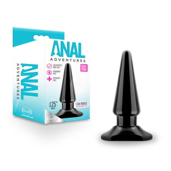 ShhhWndsr Anal Anal Adventures Easy Plug Black 101 cm 4 Butt Plug