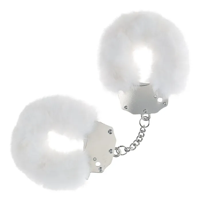 ShhhWndsr Couples OUCH HeavyDuty Fluffy Cuffs White
