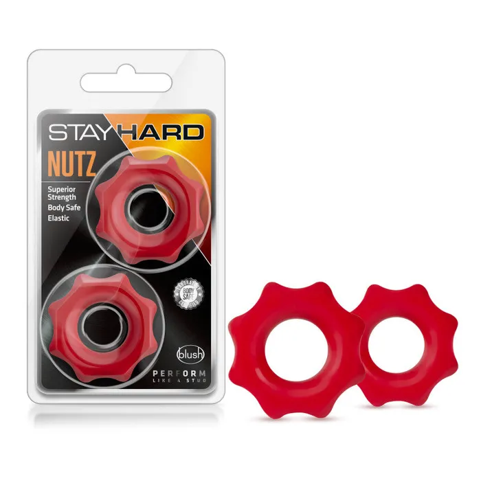 ShhhWndsr Dildos Stay Hard Nutz Cock Rings Set of 2