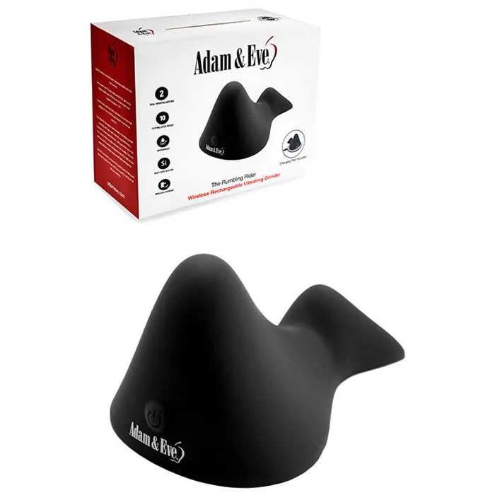ShhhWndsr Female Sex Toys Adam Eve THE RUMBLING RIDER Rechargeable Grinding Vibrator with Dock Pad