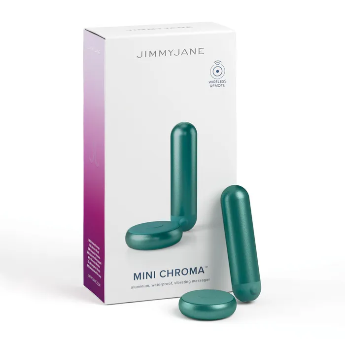 ShhhWndsr Female Sex Toys JimmyJane Mini Chroma Vibrating Bullet Teal