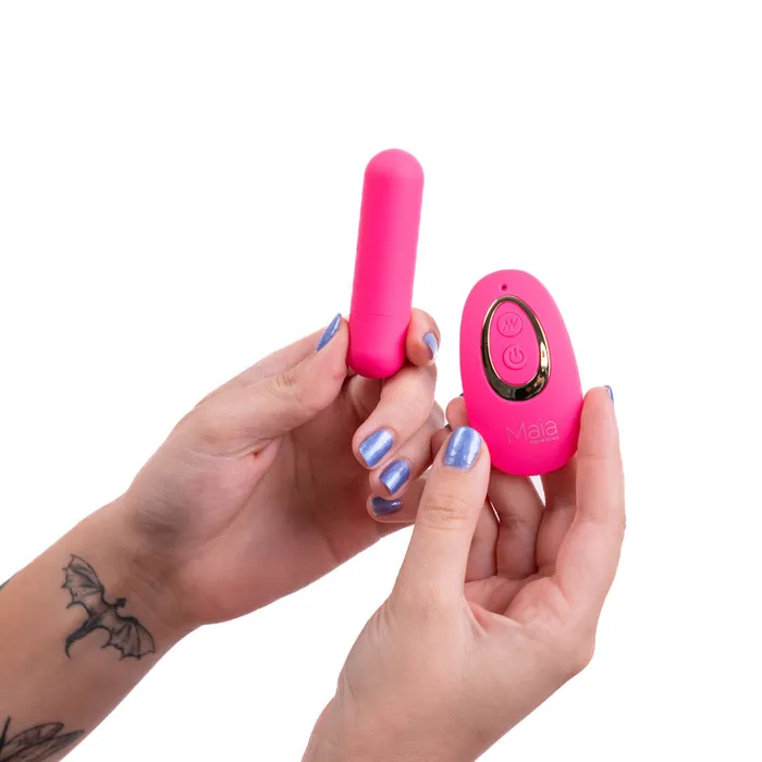 ShhhWndsr Female Sex Toys Maia JESSI Remote Control Bullet Pink