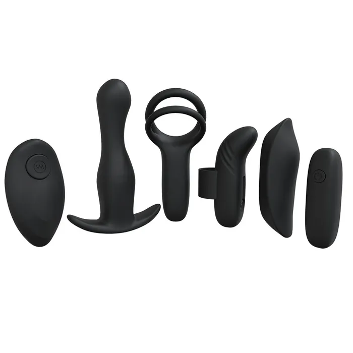 ShhhWndsr Loveline SUPREME WEEKEND Kit interchangeable Bullet Vibe Set Black Anal