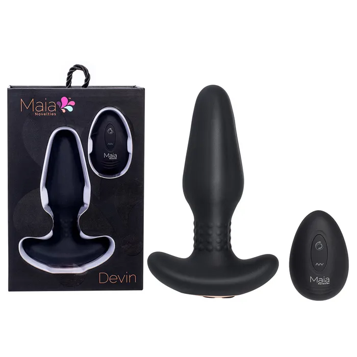 ShhhWndsr Male Sex Toys Maia DEVIN Dual Motor Waterproof Vibrating Butt Plug with Remote