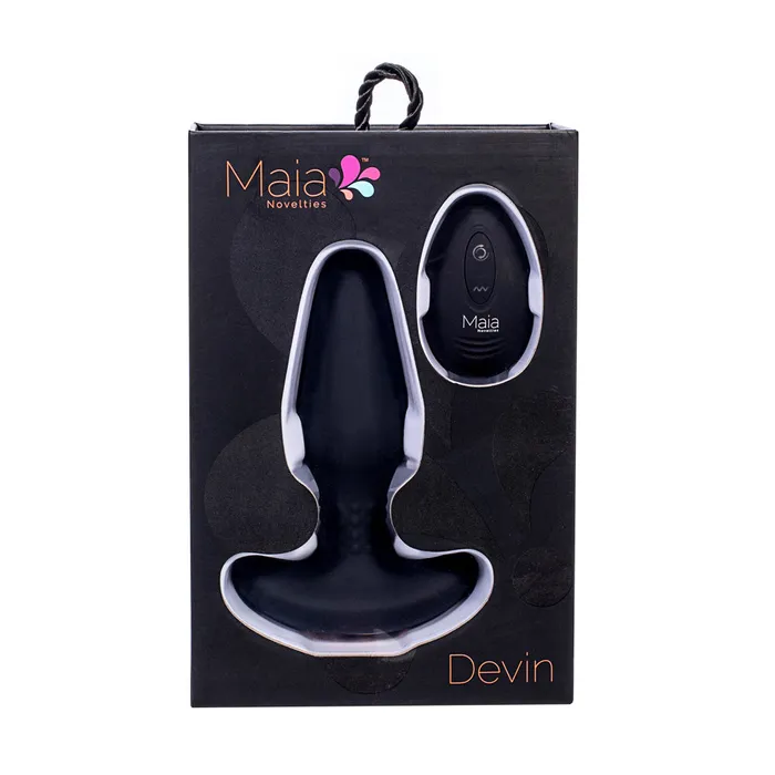ShhhWndsr Male Sex Toys Maia DEVIN Dual Motor Waterproof Vibrating Butt Plug with Remote