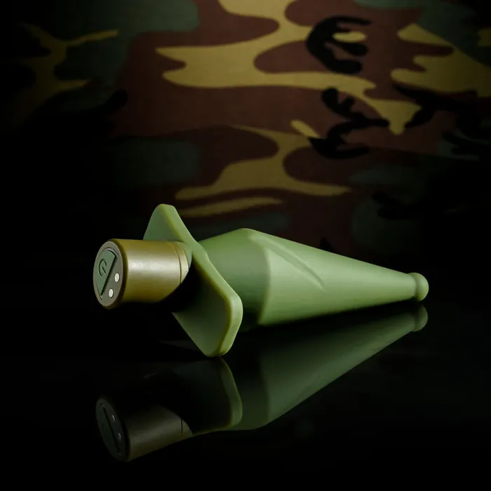 ShhhWndsr Male Sex Toys Selopa THE PRIVATE Tapered Vibrating Anal Plug Army Green ShhhWndsr Male Sex Toys Selopa THE PRIVATE Tapered Vibrating Anal Plug Army Green