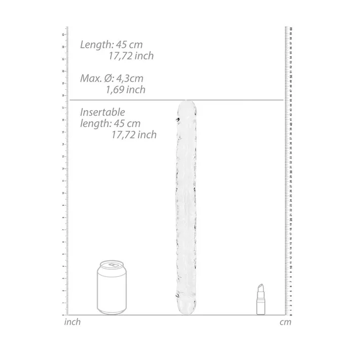 ShhhWndsr REALROCK 45 cm Double Dong 45 cm 18 CLEAR Dildos ShhhWndsr REALROCK 45 cm Double Dong 45 cm 18 CLEAR Dildos