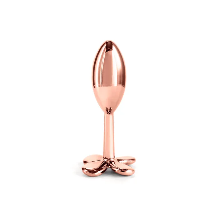 ShhhWndsr Rear Assets Clover Butt Plug Rose Gold Small Anal