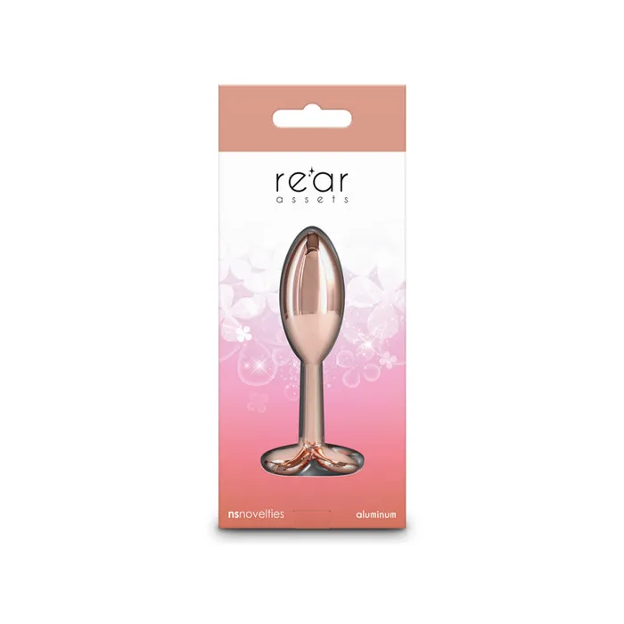 ShhhWndsr Rear Assets Clover Butt Plug Rose Gold Small Anal