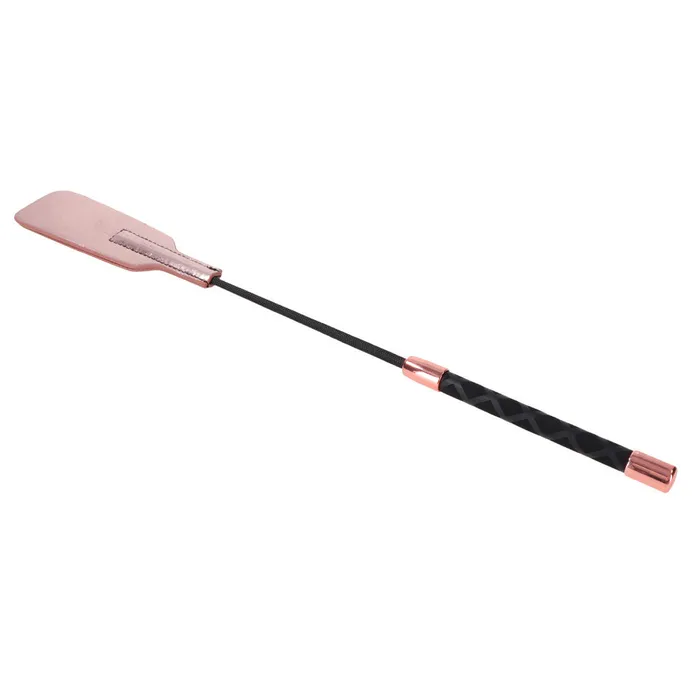 ShhhWndsr Vibrators BDSM Starter Crop of Vegan Leather 47cm Rose Gold with Pink ShhhWndsr Vibrators BDSM Starter Crop of Vegan Leather 47cm Rose Gold with Pink