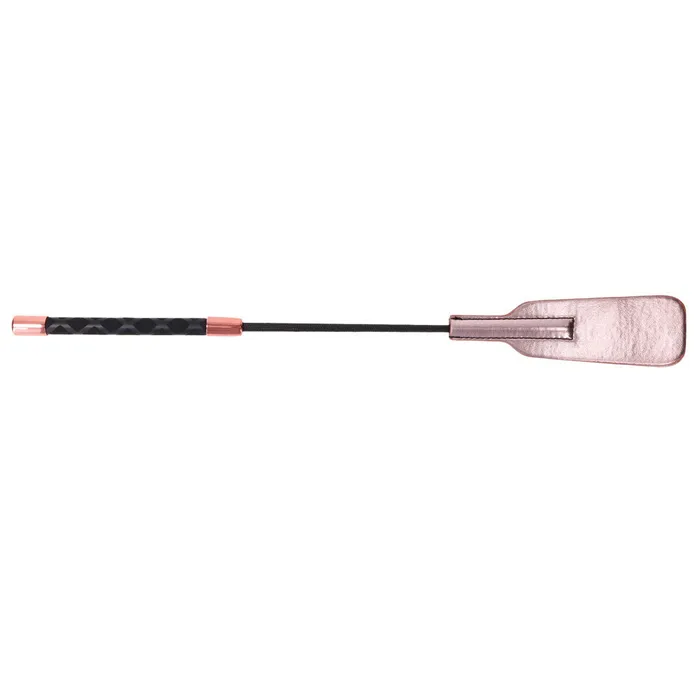 ShhhWndsr Vibrators BDSM Starter Crop of Vegan Leather 47cm Rose Gold with Pink ShhhWndsr Vibrators BDSM Starter Crop of Vegan Leather 47cm Rose Gold with Pink