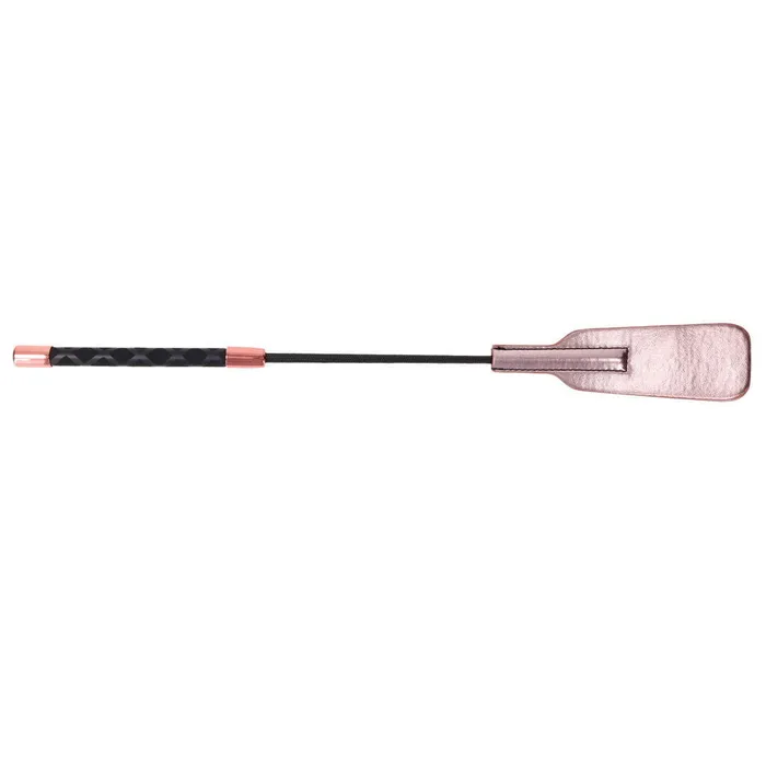 ShhhWndsr Vibrators BDSM Starter Crop of Vegan Leather 47cm Rose Gold with Pink ShhhWndsr Vibrators BDSM Starter Crop of Vegan Leather 47cm Rose Gold with Pink