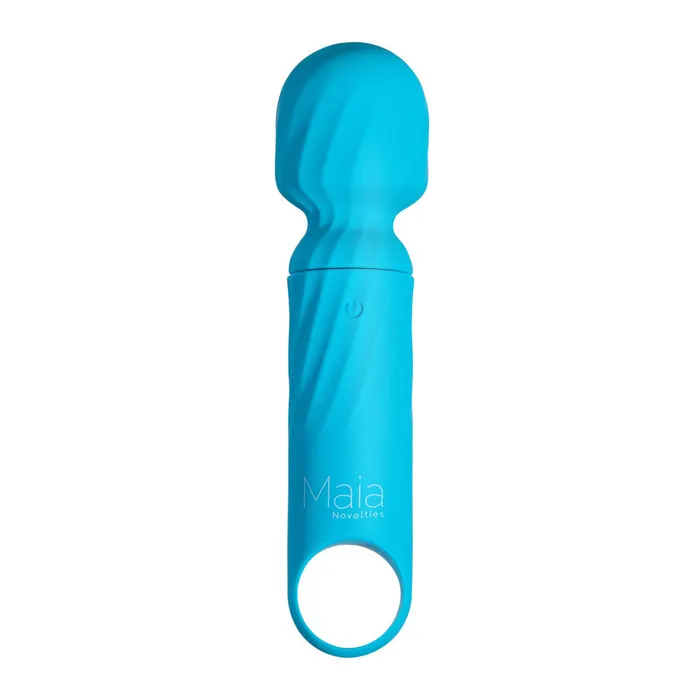 ShhhWndsr Vibrators Maia DOLLY Mini Wand Vibrator Blue