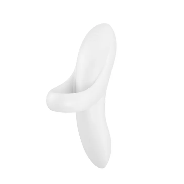 ShhhWndsr Vibrators Satisfyer Bold Lover White USB Rechargeable Finger Stimulator ShhhWndsr Vibrators Satisfyer Bold Lover White USB Rechargeable Finger Stimulator