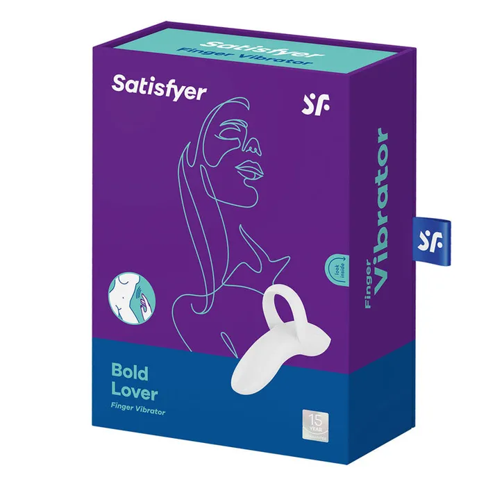 ShhhWndsr Vibrators Satisfyer Bold Lover White USB Rechargeable Finger Stimulator ShhhWndsr Vibrators Satisfyer Bold Lover White USB Rechargeable Finger Stimulator