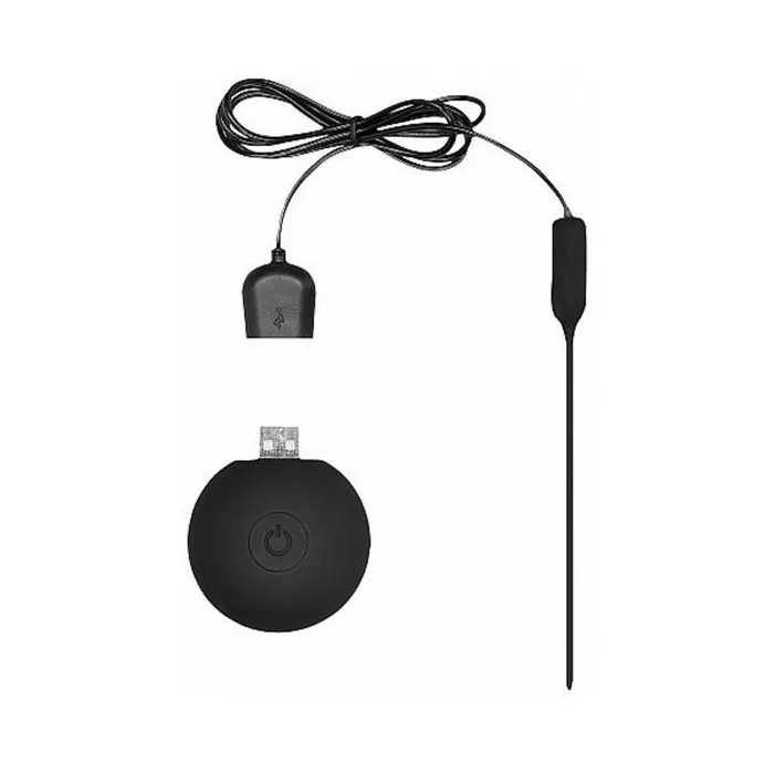 Shots Ouch Urethral Sounding Silicone Rechargeable Remote Controlled Vibrating Plug Black Fairvillacom Anal