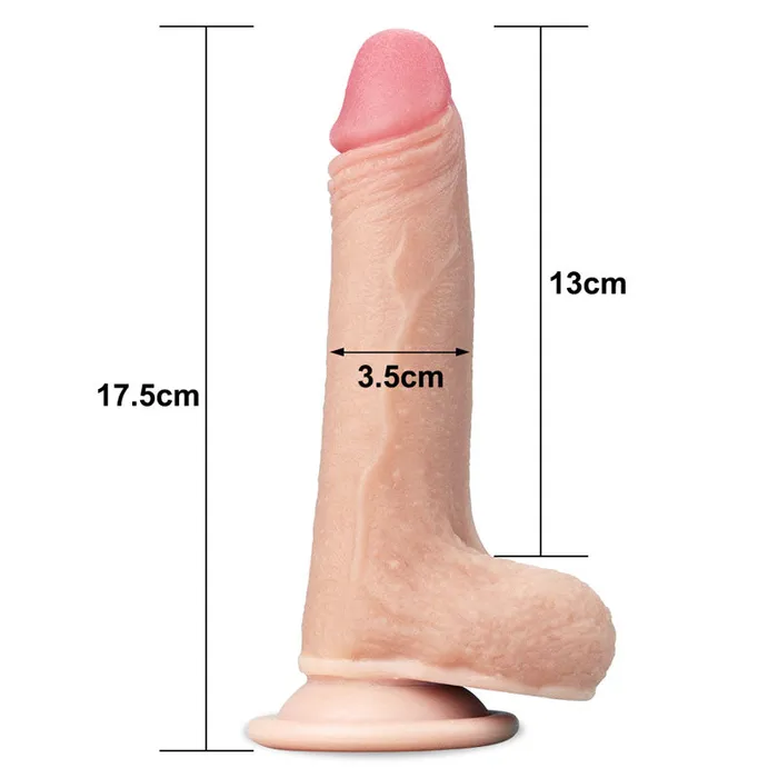 Sliding Skin Dual Layer Dong 178 cm 7 Dong with Flexible Skin ShhhWndsr Dildos Sliding Skin Dual Layer Dong 178 cm 7 Dong with Flexible Skin ShhhWndsr Dildos