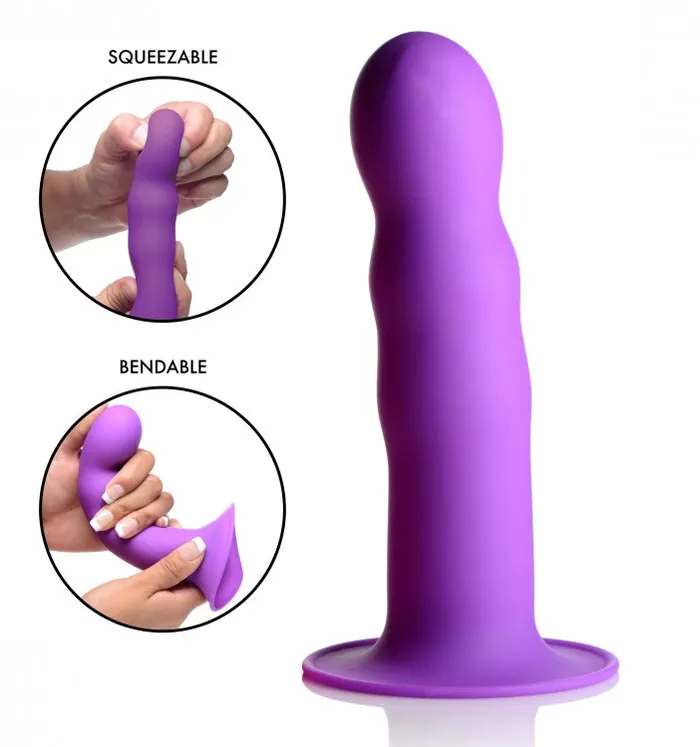 Squeeze It Squeezable Wavy Dildo Prp Fairvillacom Dildos