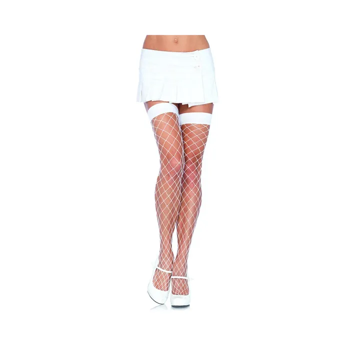 Teddies And Bodies Fairvillacom Fence Net Thigh Highs One Size White