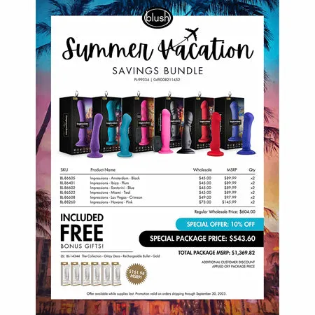 Vibrators Blush Blush Summer Vacation Savings Bundle