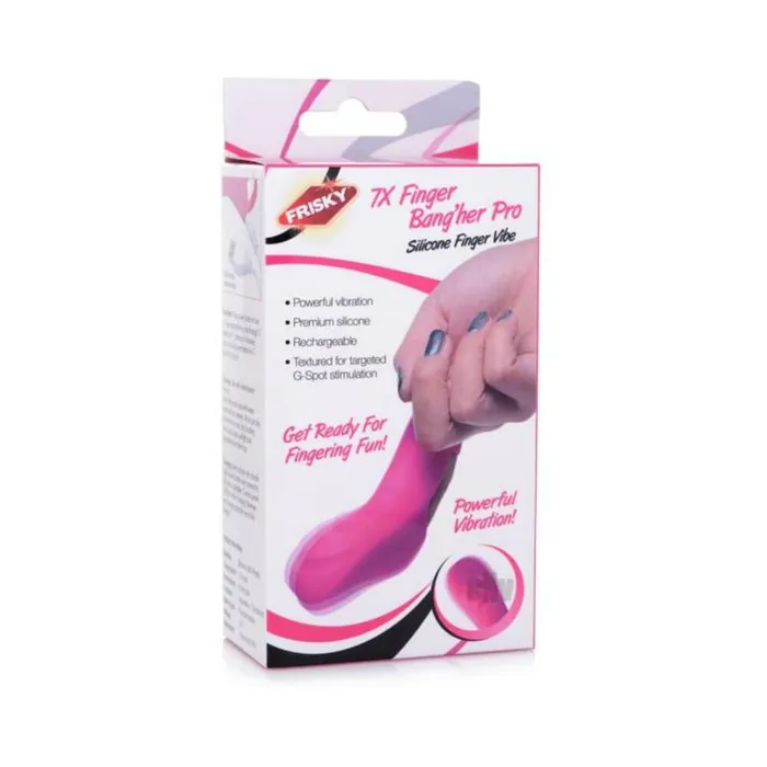 Vibrators Fairvillacom 7x Finger Bang Her Pro Silicone Vibrator Pink