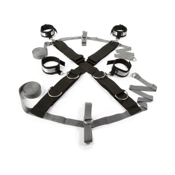 Vibrators Fairvillacom FIFTY SHADES KEEP STILL OVER THE BED CROSS RESTRAINT SILVER