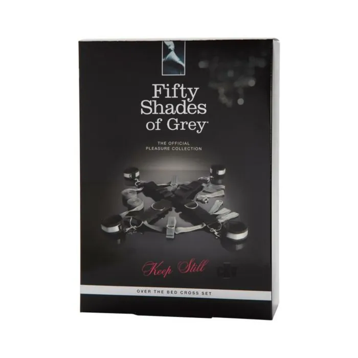 Vibrators Fairvillacom FIFTY SHADES KEEP STILL OVER THE BED CROSS RESTRAINT SILVER