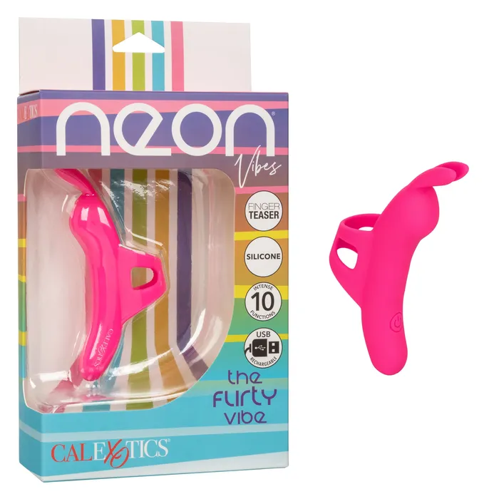 Vibrators Fairvillacom Neon Vibes The Flirty Vibe Finger Teaser Pink