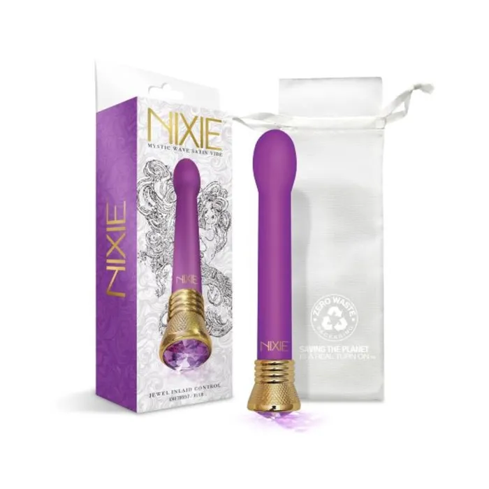 Vibrators Fairvillacom Nixie Mystic Wave Satin Bulb Vibe Amethyst