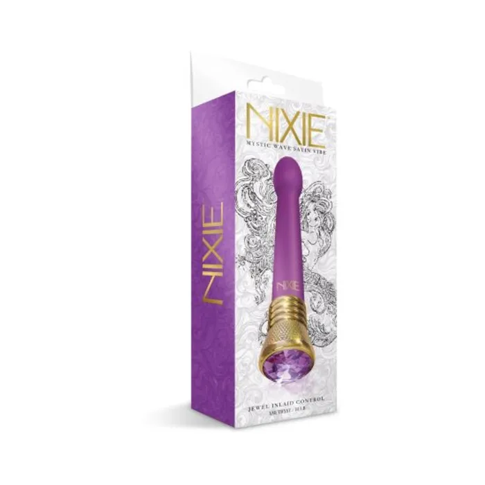 Vibrators Fairvillacom Nixie Mystic Wave Satin Bulb Vibe Amethyst